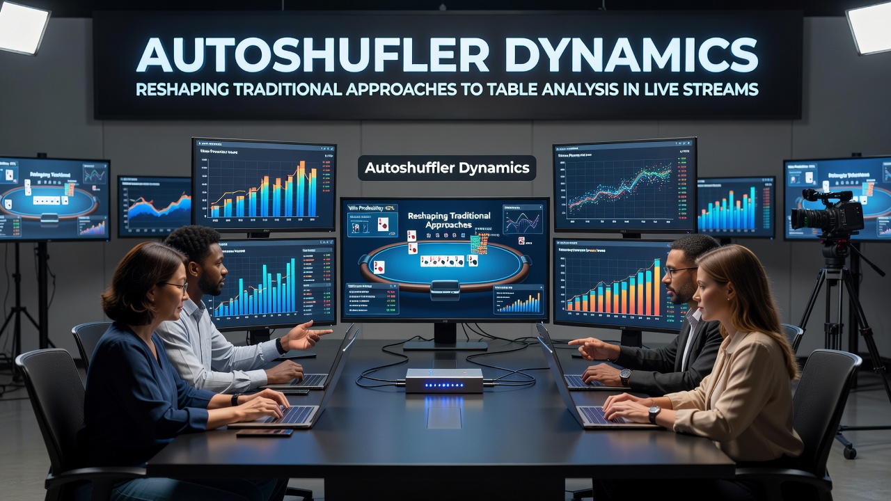 Autoshuffler machine operating on a live casino table during a streamed blackjack session