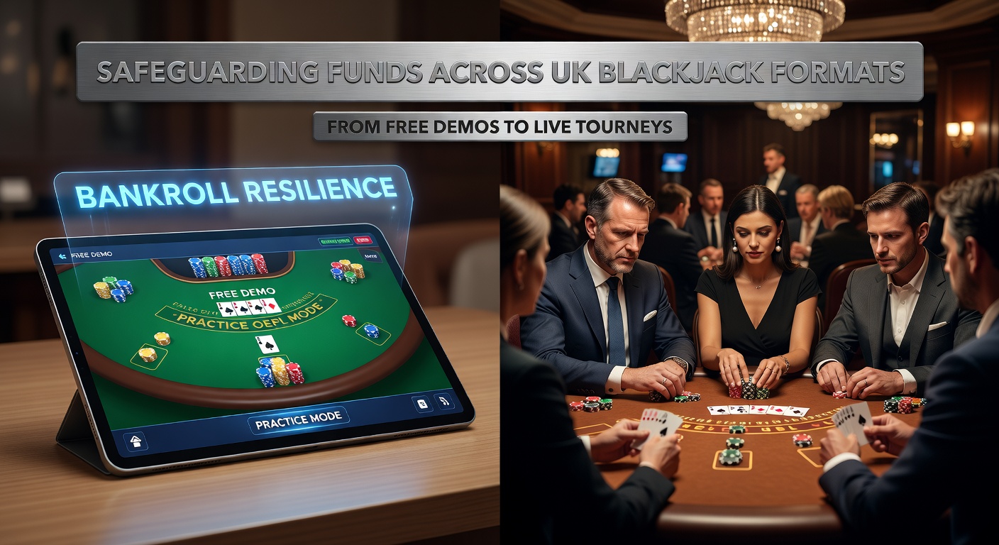 Graph showing bankroll fluctuations in various blackjack formats, highlighting resilience strategies over time