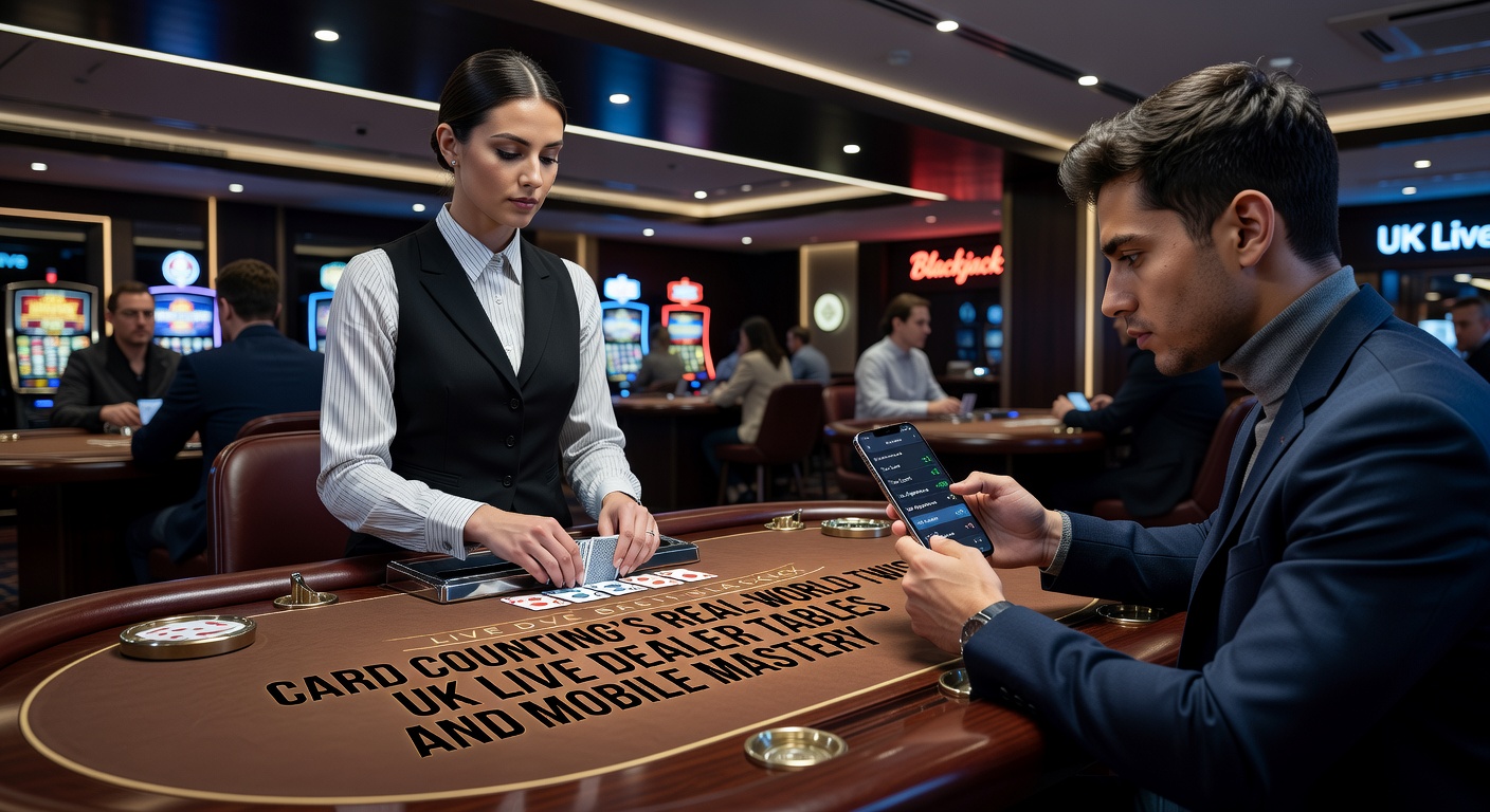 A close-up view of a live dealer blackjack table with cards being dealt from a shoe, highlighting the real-time action in UK online casinos
