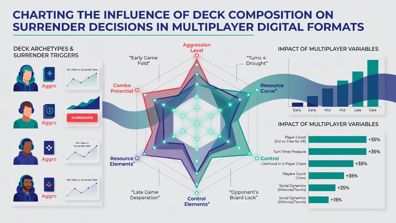 Close-up of digital blackjack interface displaying deck composition metrics and surrender recommendations
