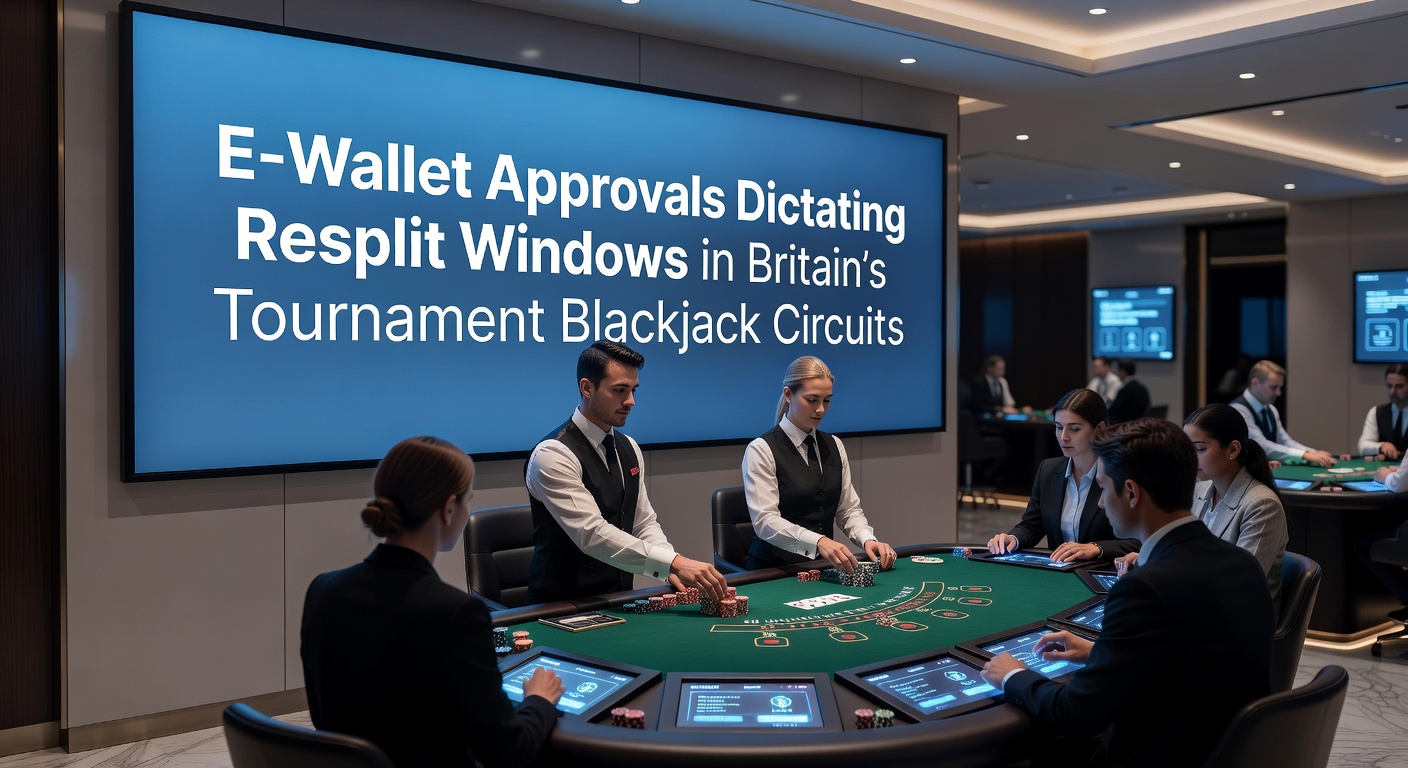E-wallet transaction flow influencing resplit decisions at a British blackjack tournament table