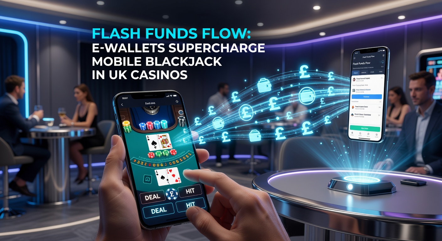 Close-up of e-wallet app interface on a phone, showing a completed deposit to a blackjack table with balance updating in real-time