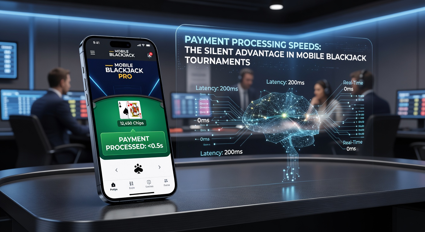 Mobile blackjack tournament players monitoring fast payment confirmations on their devices during live events