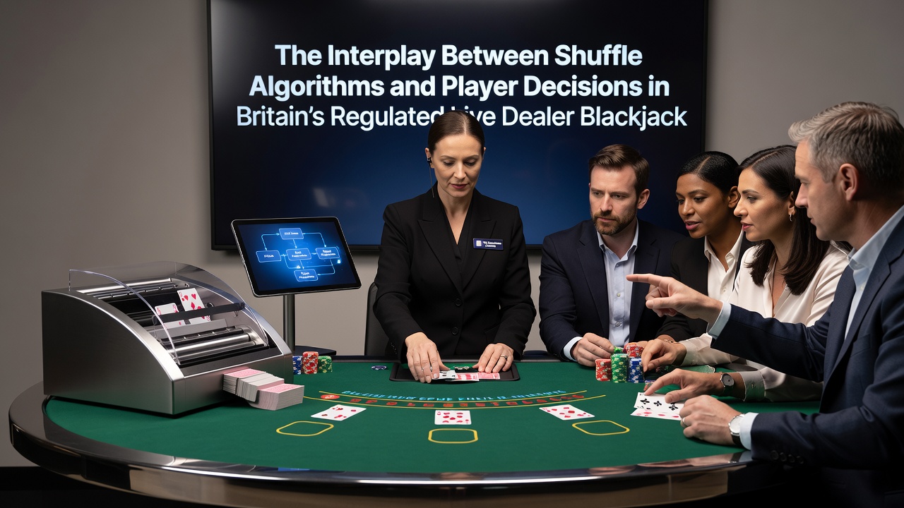 Close-up of shuffle machine cards being mixed during a live dealer blackjack session