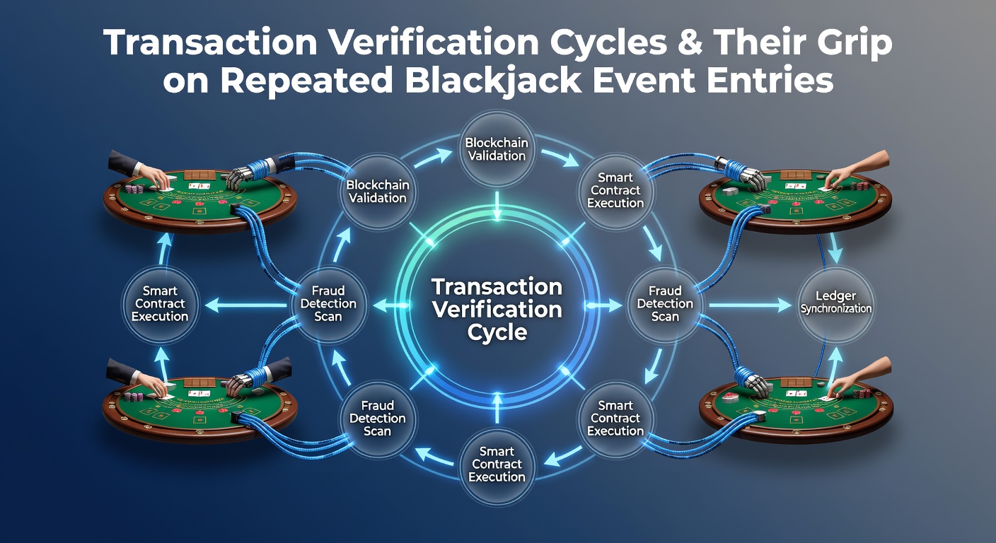Diagram showing transaction verification steps in online blackjack platforms